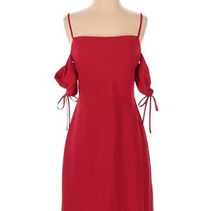 Club Monaco Strapless Red Dress